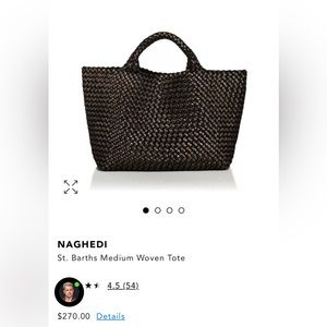 Naghedi St Barths Medium Metallic Tote